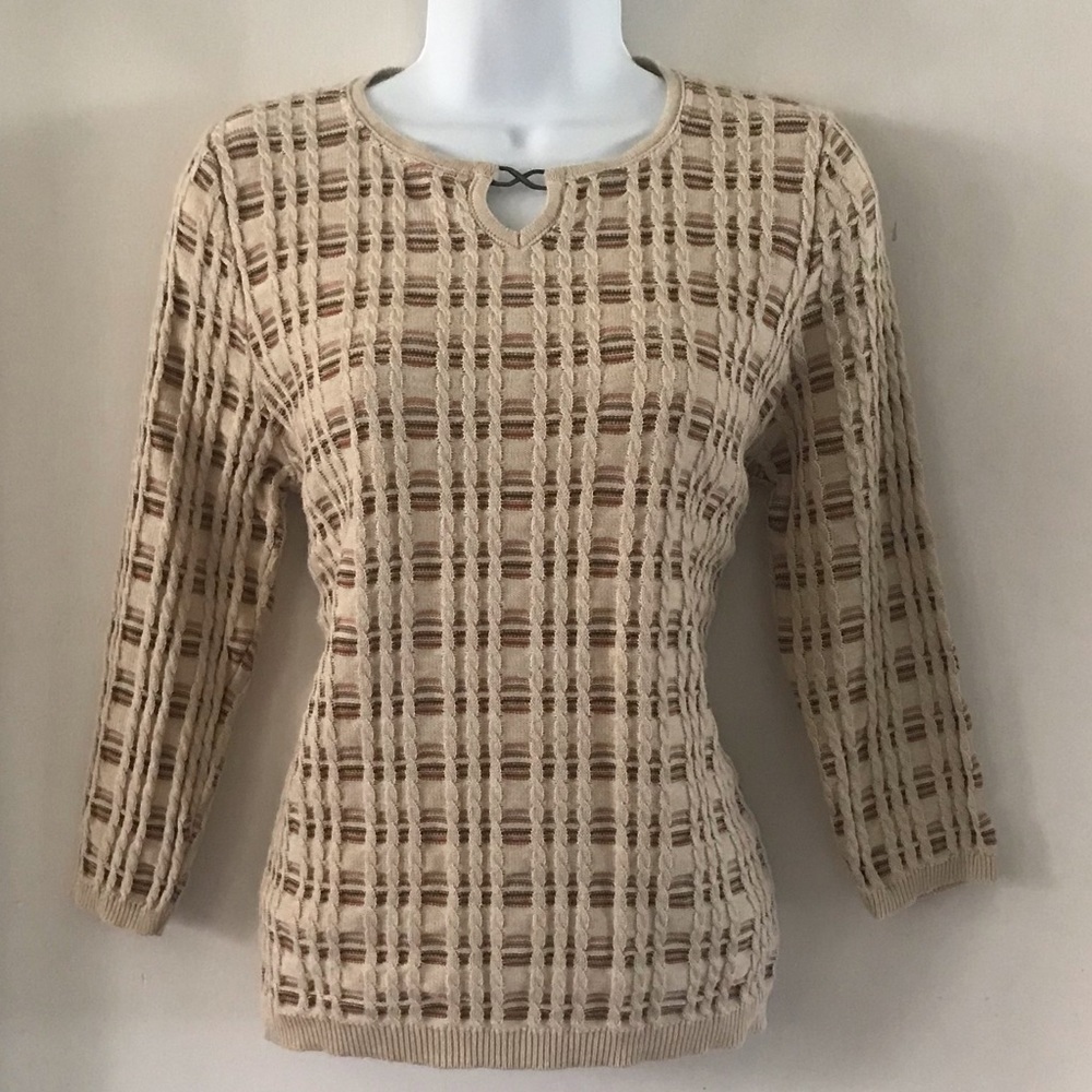 Alfred Dunner 3/4 Sleeve Top